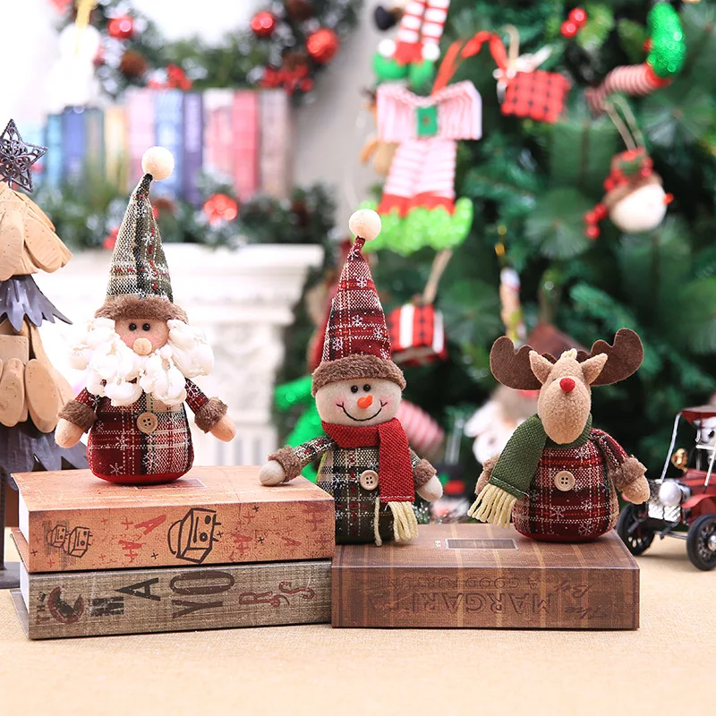 Шесть узоров милый Санта Снеговик в форме оленя кукла Рождество фестиваль подарок кукла Рождественская елка висячие украшения Рождественский Декор