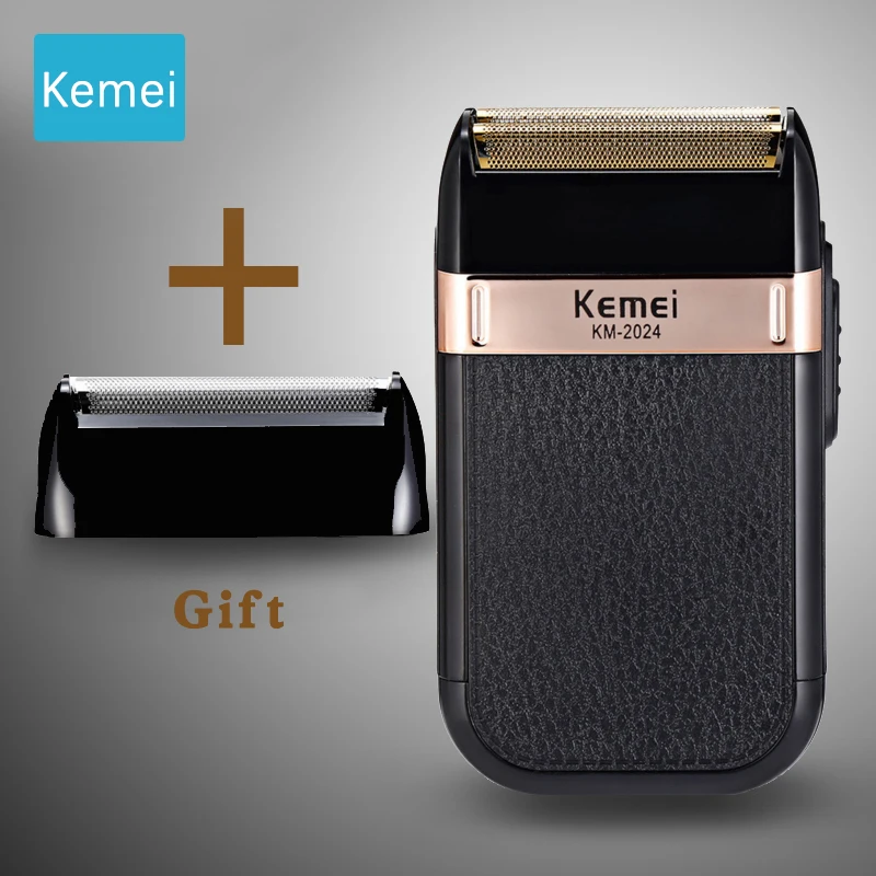 

Kemei Rechargeable Cordless Shaver For Men Twin Blade Reciprocating Beard Razor Face Care Multifunction Strong Trimmer Machine