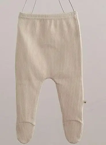 Боди для новорожденных мальчиков; хлопковый комбинезон в рубчик с длинными рукавами и пуговицами; колготки для девочек; одежда для малышей 0-24 месяцев - Цвет: 454534white tights