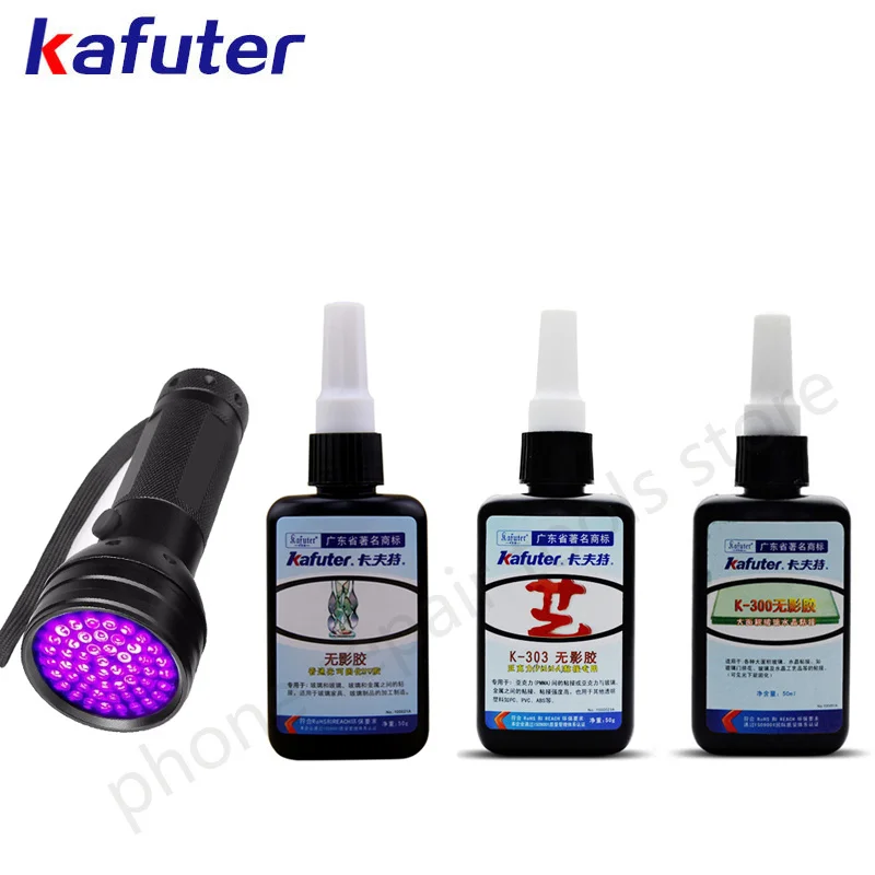 Brand New Strong 50ml Kafuter UV Glue Curing Adhesive K-302 303 300 Crystal Glass and Metal ABS Bonding | Обустройство дома