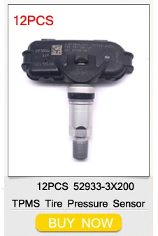 12 шт. датчик давления в шинах для 2010-2013 HYUNDAI ELANTRA 2011- KIA RIO TPMS сенсор 52933-3X200 529333X200