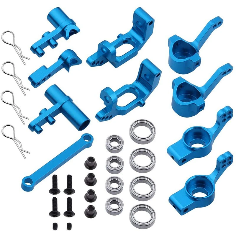 

Aluminum Alloy Steering Knuckle Hub Carrier Servo Saver Upgrade Parts for RC HSP 1/10 Redcat Volcano EPX