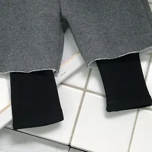 Bq255 детские бархатные утепленные леггинсы из двух предметов повседневные штаны для мальчиков, брюки осень-зима, всего 73 ярда