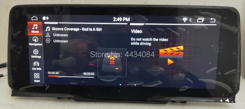 Ouchuangbo Автомобильный gps nav радио блоки головка для X3 G01 Поддержка Wi-Fi 6 core 1080P 4+ 64 android 9,0 OS анти-отражение экран