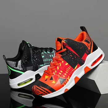 

New men's fashion high-top breathable basketball shoes training game casual shoes non-slip men's shoes comfortable running shoes