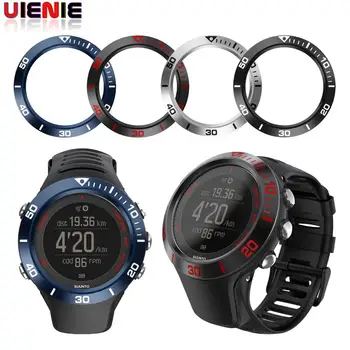 

For SUUNTO AMBIT 3 RUN Black HR Watch Ring Adhesive Cover Anti Scratch Stainless Steel Roman Alphabet Dial For SUUNTO AMBIT3