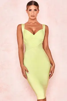 

Celebrity Women Dress Top Quality Sexy Bodycon Elegant Strap Fashion Evening Party Dress Bandage Dress