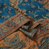 Pashmina Silk Scarf Shawl Wrap Paisley Jacquard Flowers Borders Rave 2 Layers Reversible Classic Tassels For Women 70X180cm 200g 5