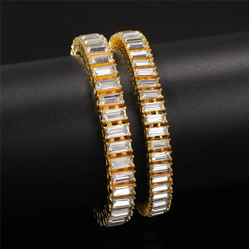 Bling Iced Out цепи ожерелье для мужчин женщин Подарки 7 дюймов-24 дюймов Золотая цепь со стразами ожерелье Мода хип хоп ювелирные изделия
