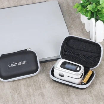 

2020 New Portable Finger Pulse Oximeter Protective Case Blood Oxygen Saturation Detector Holder Box