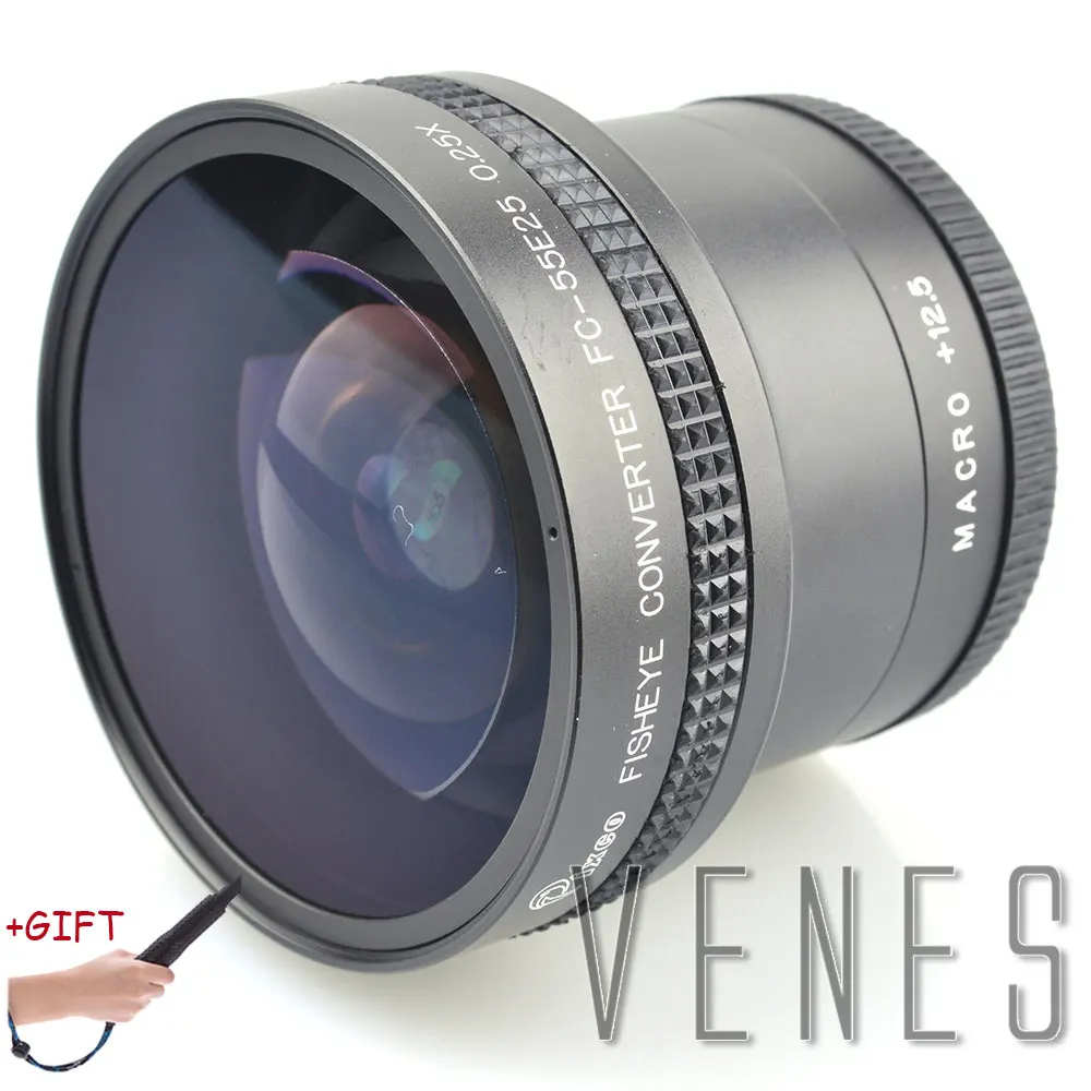 

Gift! 55MM 0.25X Super Macro Wide Angle Fisheye Lens thread lens For Canon Fuji FX NIKON PENTAX DSLR SLR Camera Free Shipping