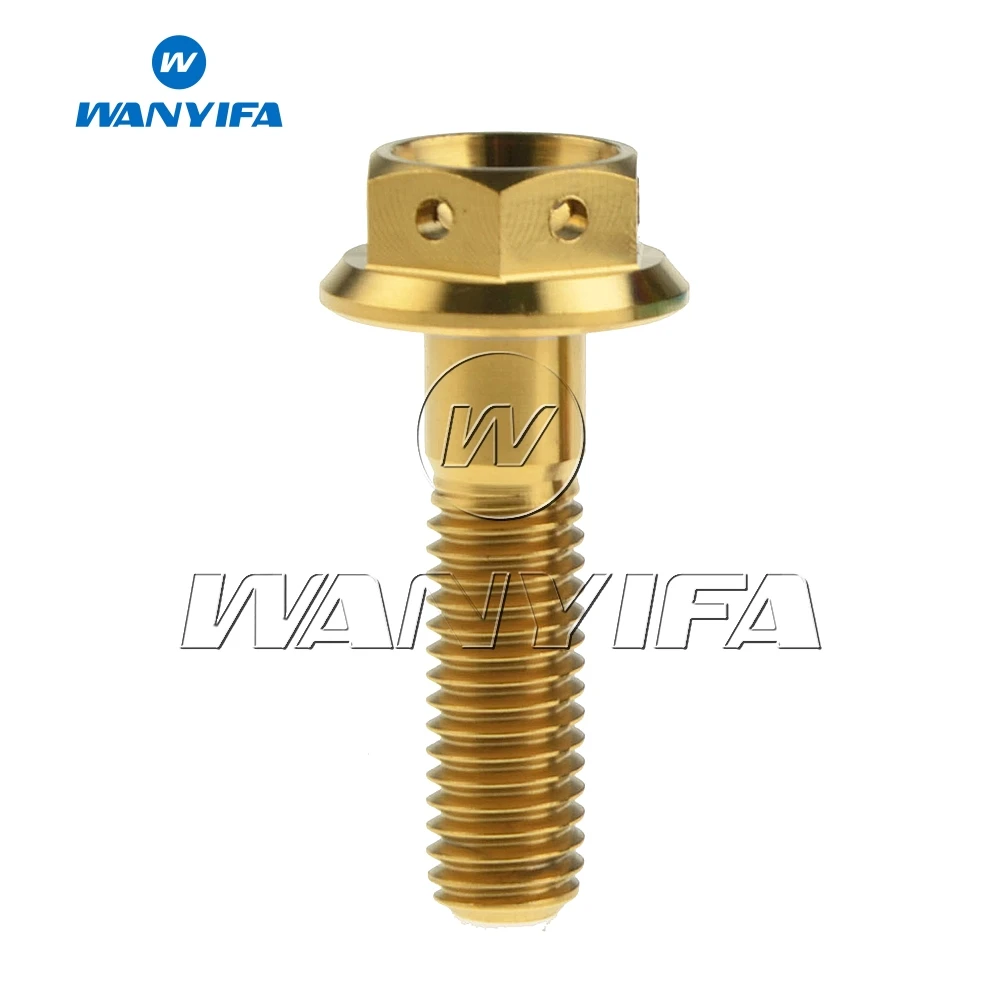 Титановые болты Wanyifa M8 20 25 30 35 40 45 55 мм винты с фланцевой головкой и шестигранным