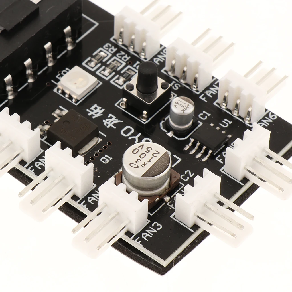 4 Pin IDE для 8-канальный сетевой видеорегистратор 3Pin/4Pin Мужской Разъем втулка вентилятора 12V Питание сплиттер адаптер-Поддержка выключить