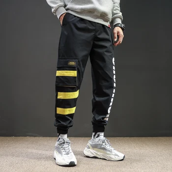 

2019 New Style Fashion Men Casual Letter Pants Long Trousers Tracksuit Male Fitness Mid Waist Hip Hop Joggers Pants plus size