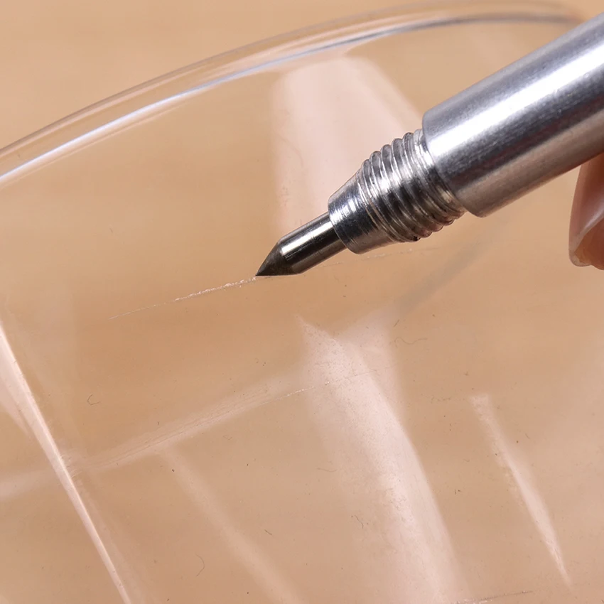 1PC Alloy Tungsten Steel Tip Double End Sharp Scriber Pen Ceramics Glass Shell Metal Construction Marking Tools