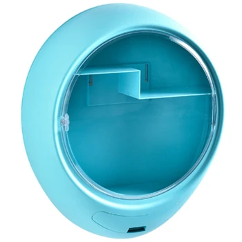 

Wall Mounted Cosmetic Storage Box, No Punching and Dustproof, Household Large Capacity Skin Care Products Shelf-Dropship
