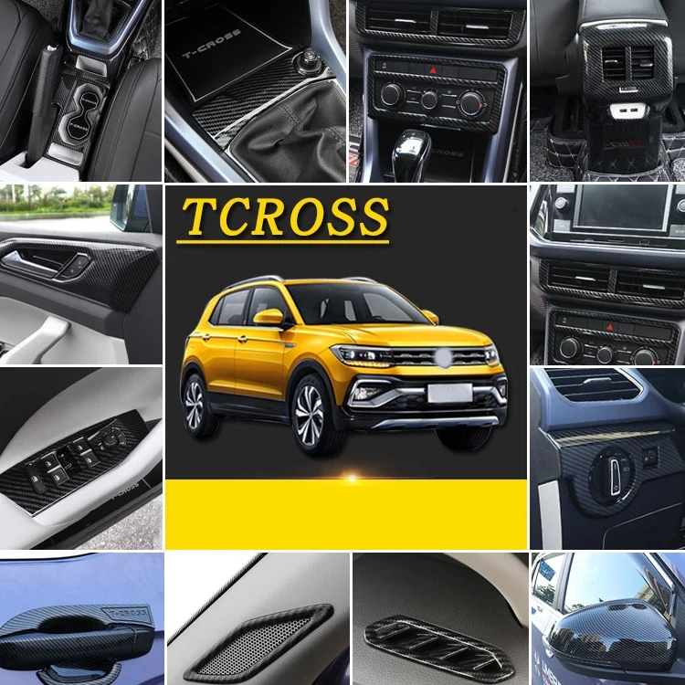 

For Volkswagen tcross Interior gear shift water cup panel central control decoration Car Accessories