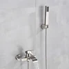 MYQualife Matte Black Bathroom Faucet 2 Function Bathtub Facuet  Wall Mounting Cold and Hot Shower Faucet 6