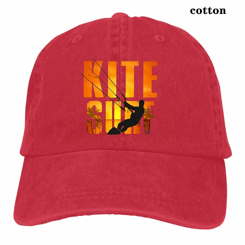 Kite Surf Kiteboarding Kitesurfing Cottons Ors Baseball cap men women Trucker Hats fashion adjustable cap - Цвет: 3-Red