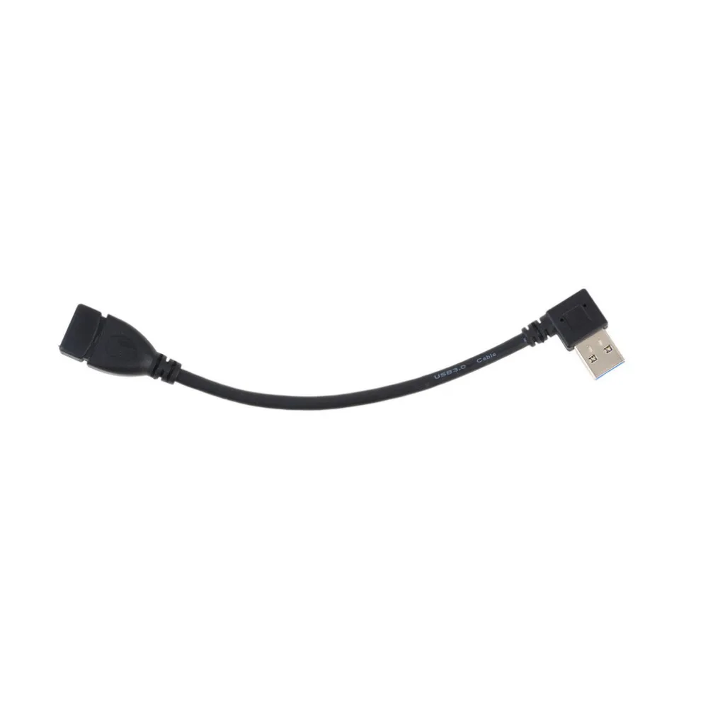 Удлинители USB 3,0 папа А-мама а 90 градусов шнуры питания и удлинители Удлинитель кабель синхронизации данных соединители адаптер