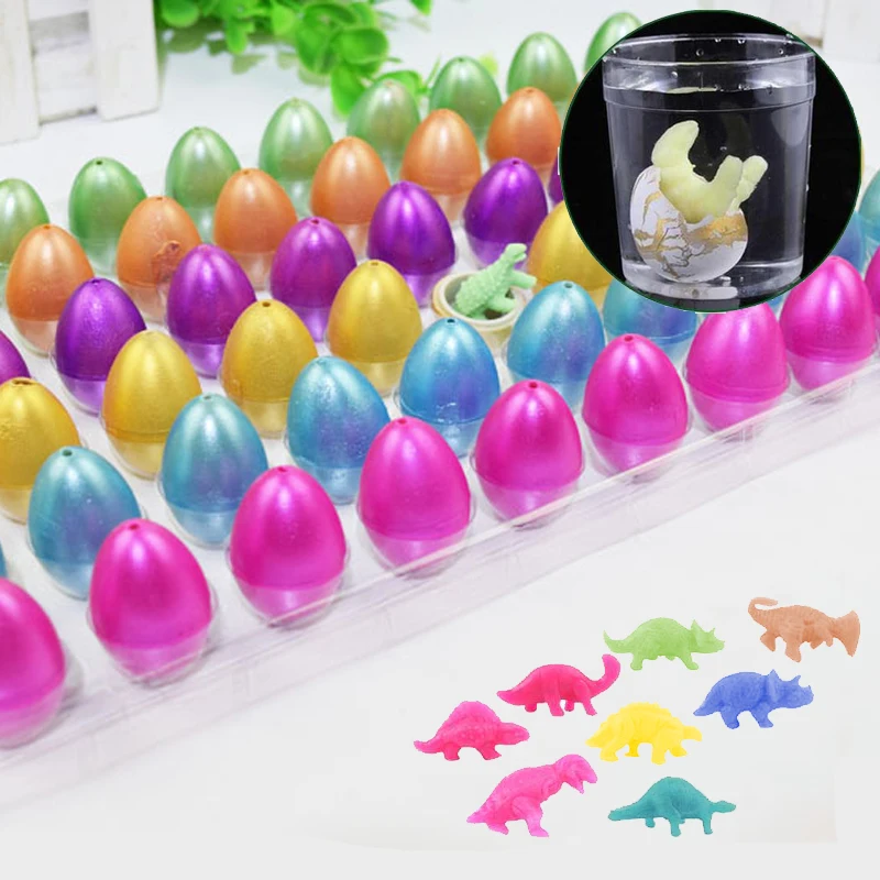 12pcs Magic Hatching Dinosaur Egg Toy Tyrannosaurus Rex Add Water Growing Novelty Bag Toys For Kids Eudcational | Игрушки и хобби