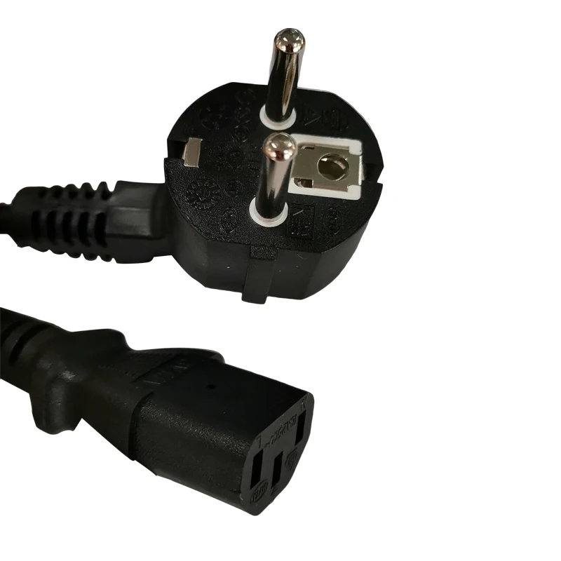 

Euro Plug Power Cable 3 Pin IEC C13 Computer Power Cable Extension Cord 1.5m EU Power Cable For Monitor Printer Label Balance