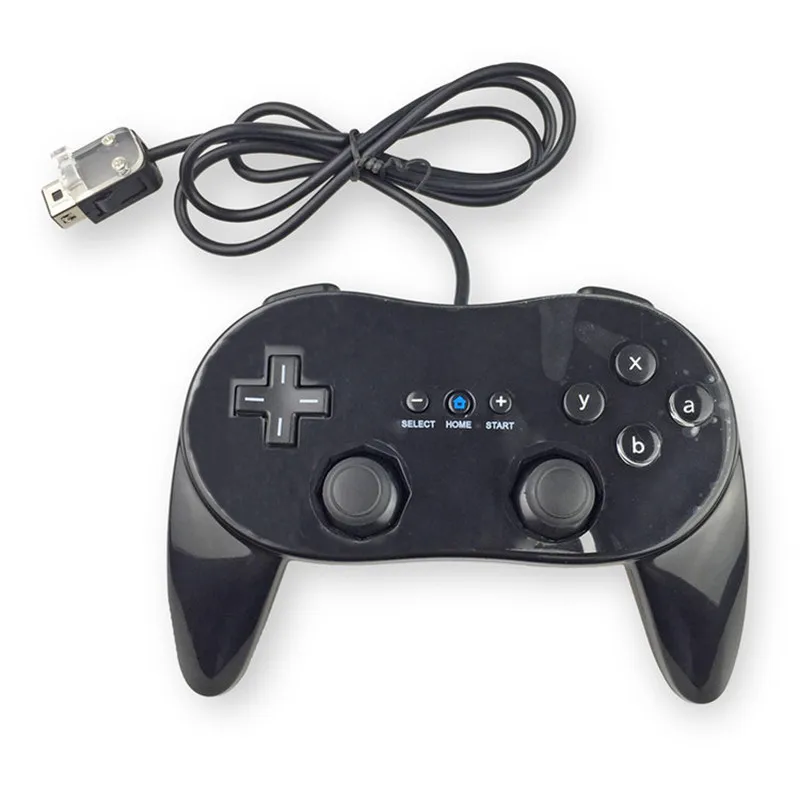 Классический двойной аналоговый проводной игровой контроллер Pro для Nintendo Wii