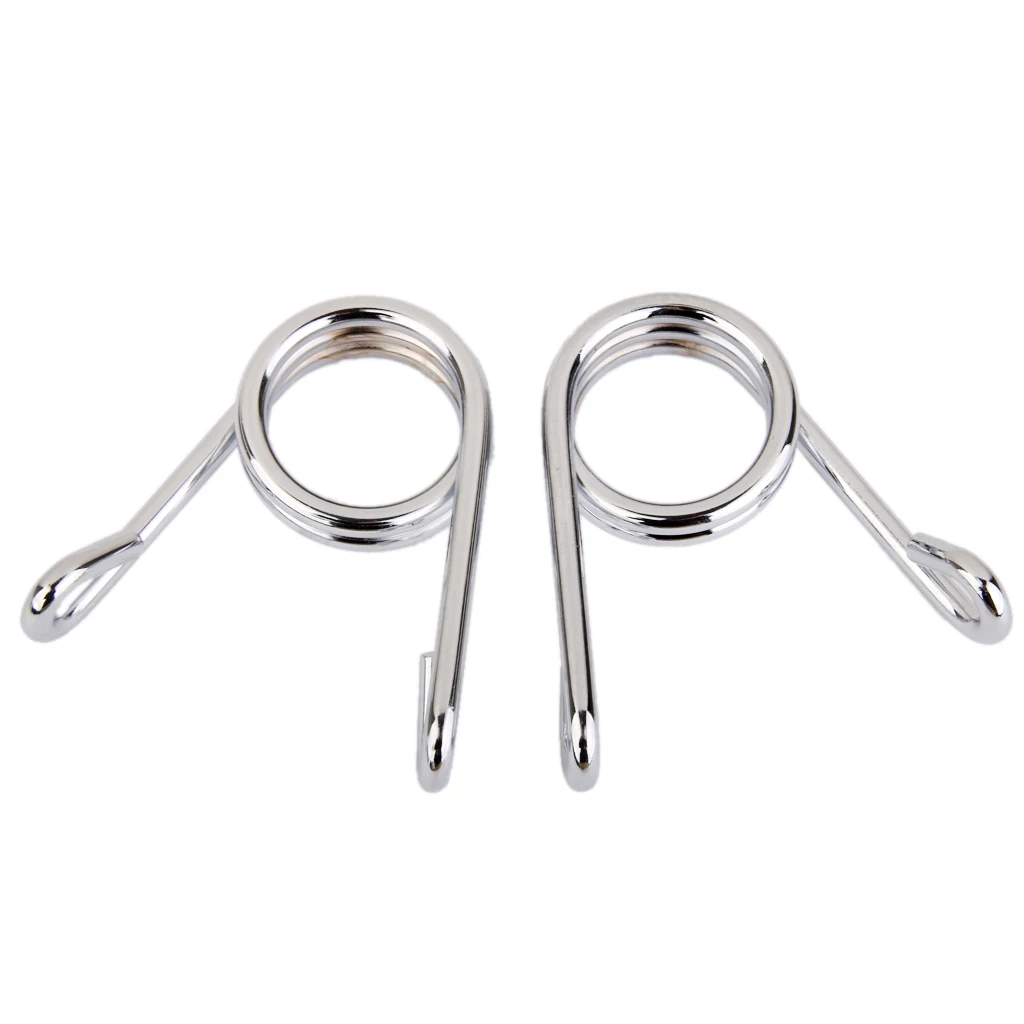 2pcs 2 inch 50mm Scissor Clip Style  Seat Spring Compatible for Harley  Bobber Chopper (Silver)