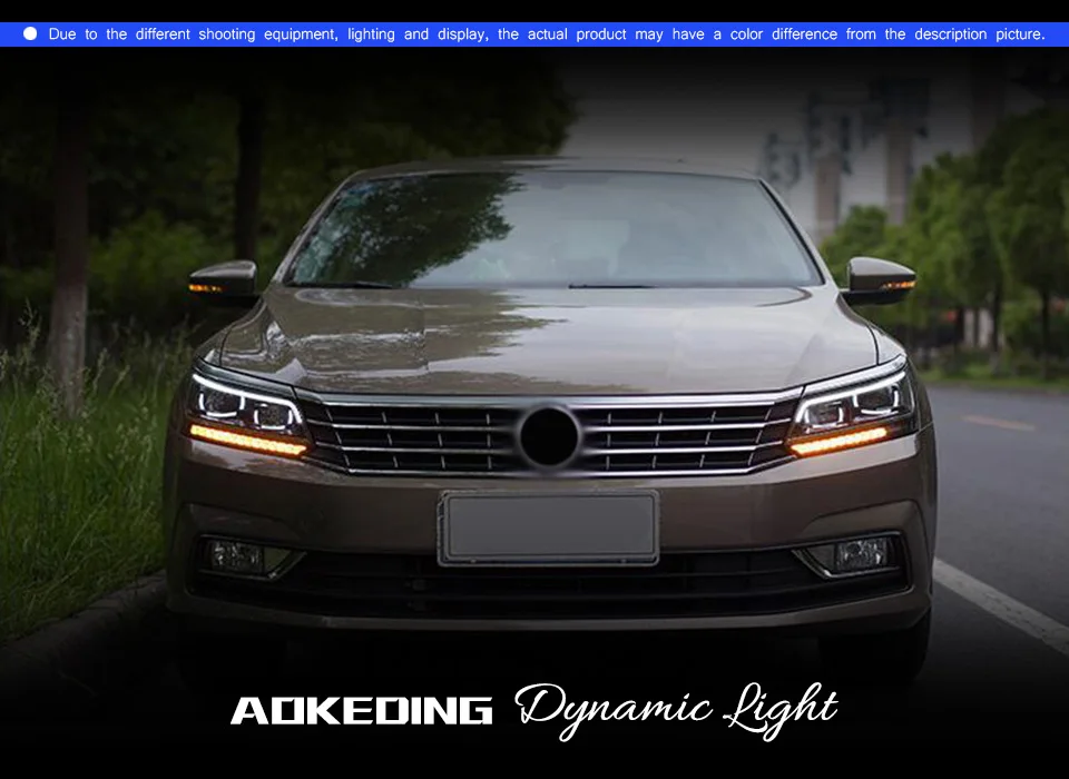 AKD автомобильный Стайлинг Головной фонарь для VW Passat B8 фары- Американская версия Passat светодиодный фонарь DRL D2H Hid биксеноновый луч