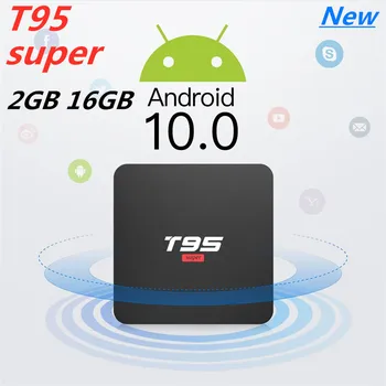 

New Android 10.0 TV BOX T95 Super Allwinner H3 Quad-Core Smart TV BOX 2GB 16GB 4K HDR 2.4G Wifi Google Player MAX Set Top Box
