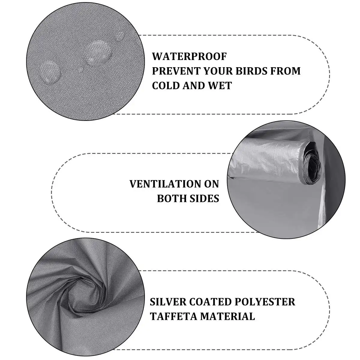 Универсальный чехол для клетки для птиц, помощник для сна, светильник для попугая, канарейка, устойчивый к утолщению, уменьшает отвлечение, чехол для клетки, товары для птиц