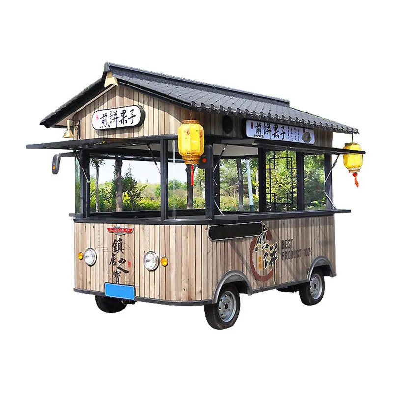 Electric Food Truck Trailer Mobile Kitchen Food Truck For Sale Europe