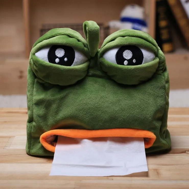Креативная забавная коробка для салфеток Лягушка Коробка для салфеток Sad Frog коробка для салфеток аниме периферийная Подарочная партия