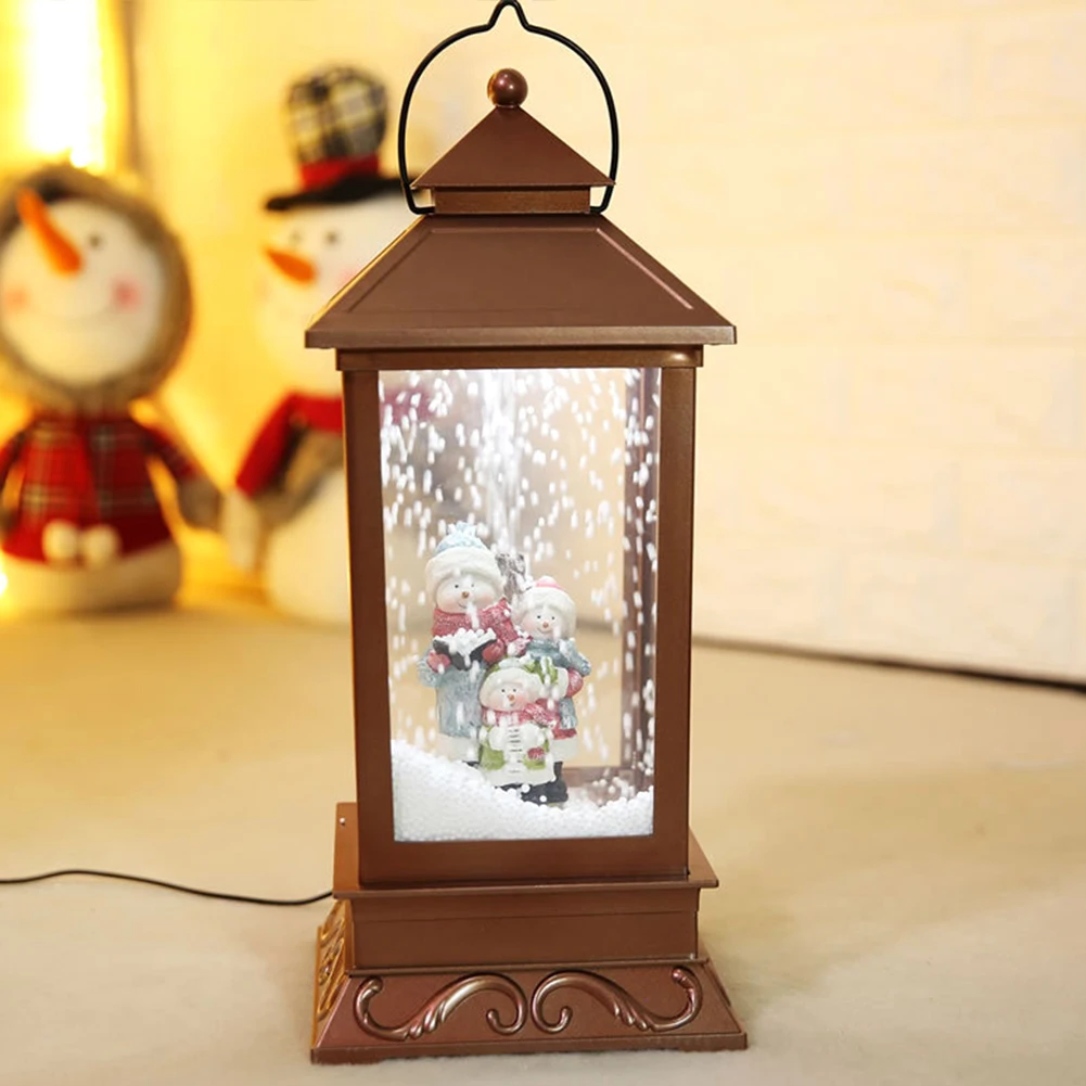 

Kid Gift Festival Lightweight Party Snow Globe Music Box Ornaments Outdoor Holiday Christmas Decoration Home Portable LED Light