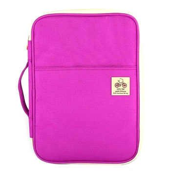 

Purple Multi Function A4 File Bag Portable Zipper Desk Accessories Office Supplies Organizador Escritorio Desk Organizer