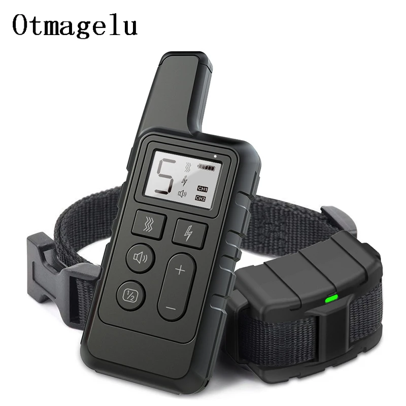 Pet Dog Training Collar Waterproof Rechargeable Shock with 500m Remote 3 Modes Beep Vibration Bark Collars | Дом и сад