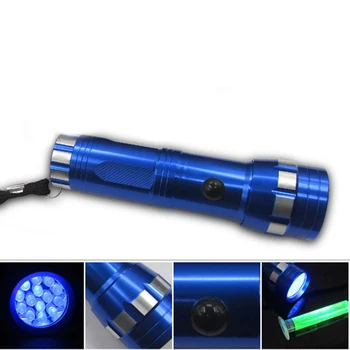 

Leak Detector A/C Fluid Gas 14LED UV Light & Safety Glasses HVAC Detections Set
