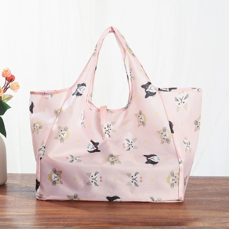 

New Portable Telescopic Storage Bag DIY Foldable Shopping Bag Foldable Multi-function Eco Reusable Shoulder Large Capacity Bag