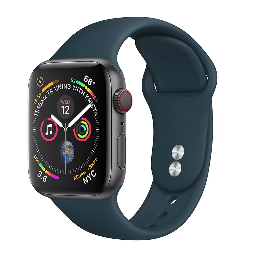 Ремешок для часов Silikon Für apple watch band 40 мм 44 мм 42 мм 38 мм apple watch 4 apple watch 5 correa iwatch повязки Uhr zubehёr