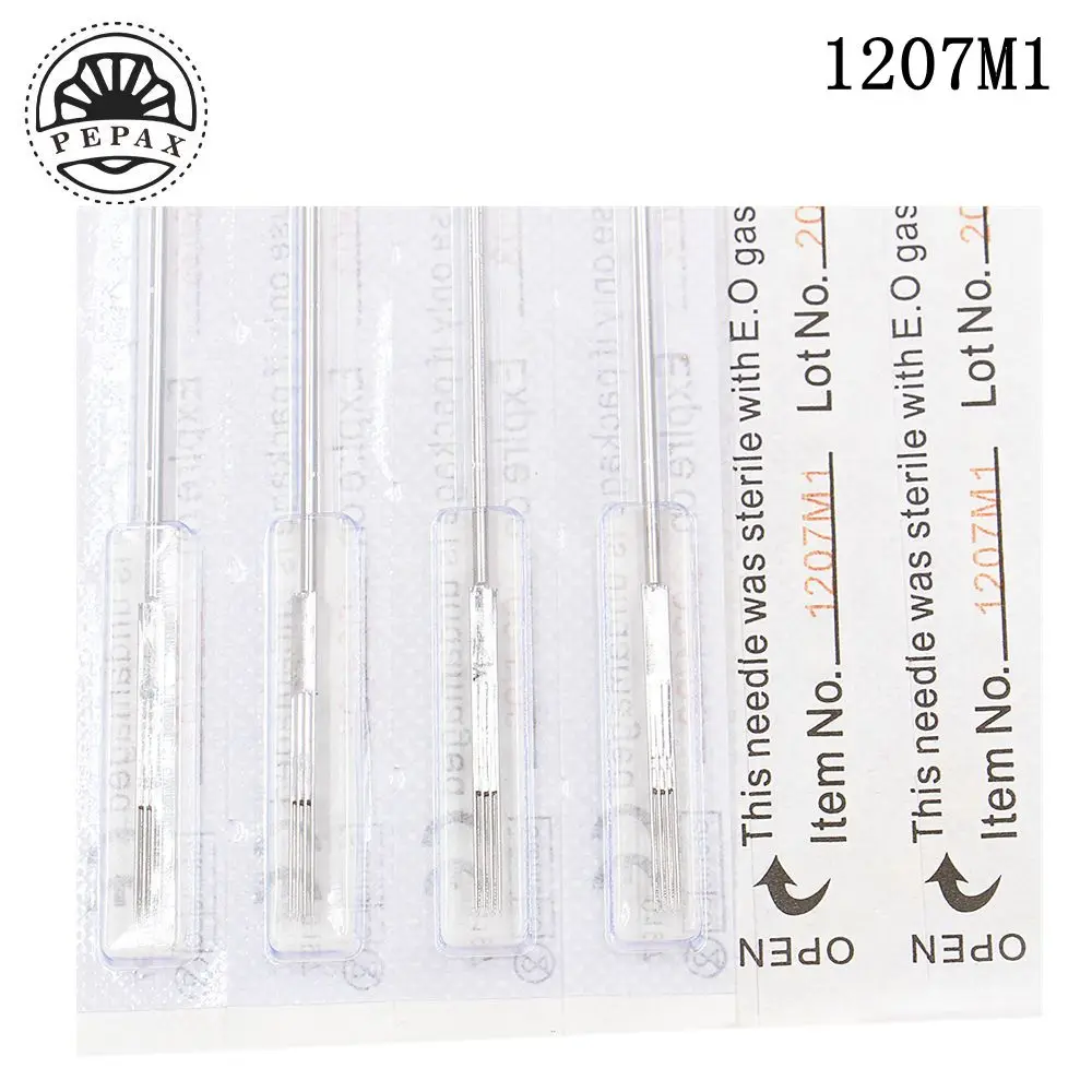 PEPAX 50PCS 7M1 Professional Disposable Sterilized Tattoo Needle Single Magnum Used For Machine Kit Supply | Красота и здоровье