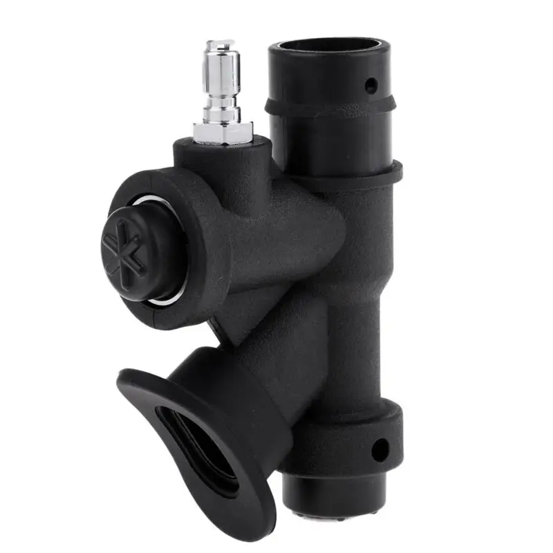 

EASY-Scuba Diving Universal Bcd Power Inflator With 45 Degree Angled Mouthpiece For Standard 1 Inch Hose, K-Shaped Valve Relief