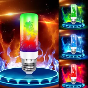 

4 Modes E27/26 Led Flame Bulb Creative Corn Effect Lamp LED Fire Light Christmas Bars Hotels Decoration Commercial Lighting