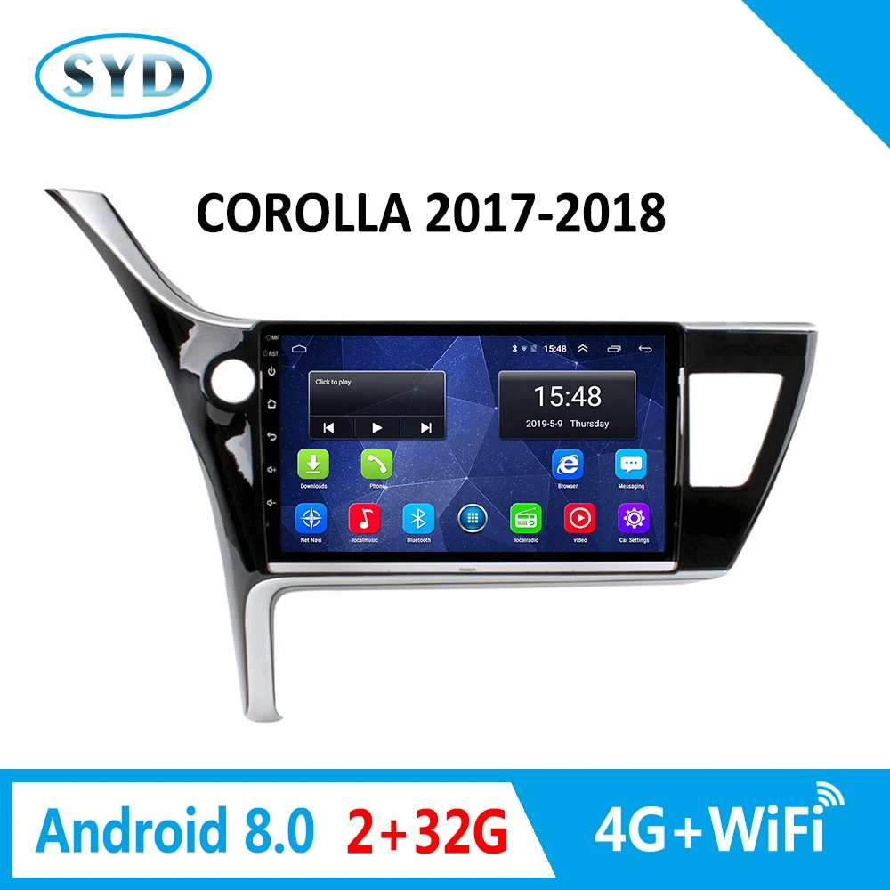 Для Toyota Corolla Altis Vehicle gps 2017 2018 4G All Netcom мультимедийный плеер Android 8 0 10 1 дюймов