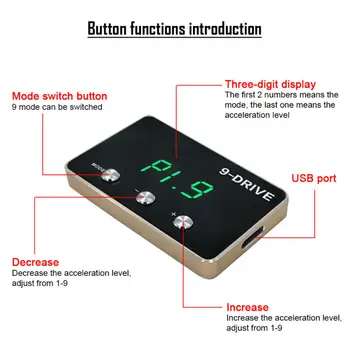 

Switch Throttle Controller Electronic Pedal For Chevrolet Silverado 55x31x6mm