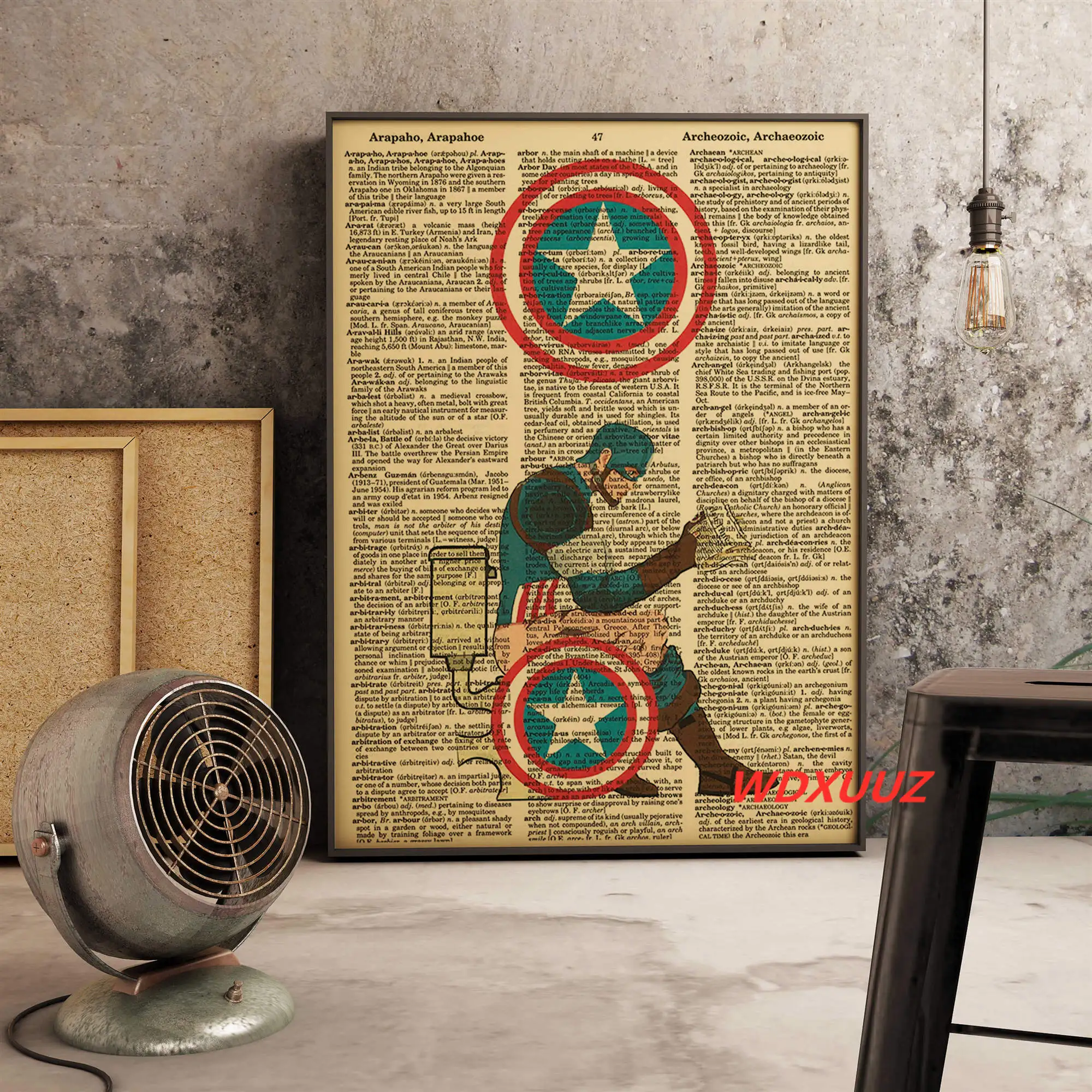 Marvel супергерой Ретро стиль Туалет плакат Бэтмен слуга Человек-паук Дэдпул Высокое качество домашний декор искусство Декор без рамки o821 - Цвет: 1
