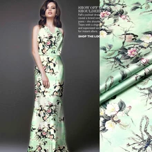 118 см атласная шелковая ткань с принтом МЕТР 19 мм мягкая эластичная шелковая атласная ткань рубашка платье спандекс ткань оптом шелковая ткань