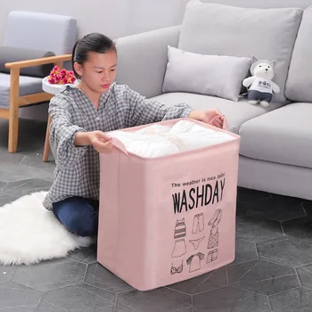 

New Design household supplies 100L Large Storage Bag Box for Quilt and clothes sundries