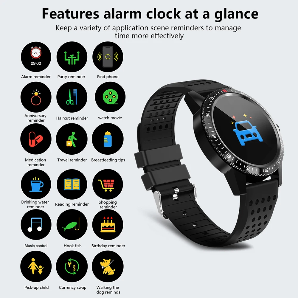 Timewolf 1 3 дюймов Большой HD дисплей Smartwatch Android носить умные часы с пульсометром и