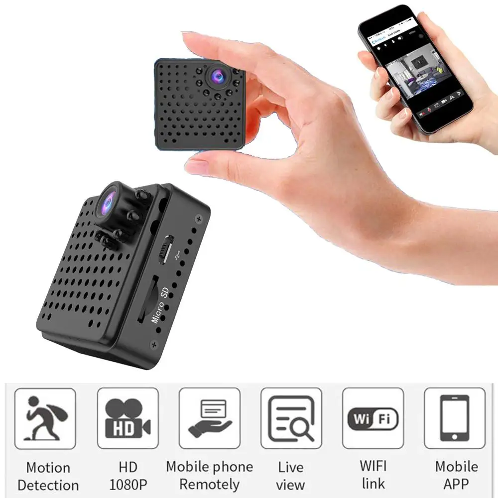 

Home Wireless Micro Video CCTV Mini Security Surveillance with Wifi IP Camera Cam Camara for Phone 4K Wai Fi HD Pet Dog Online