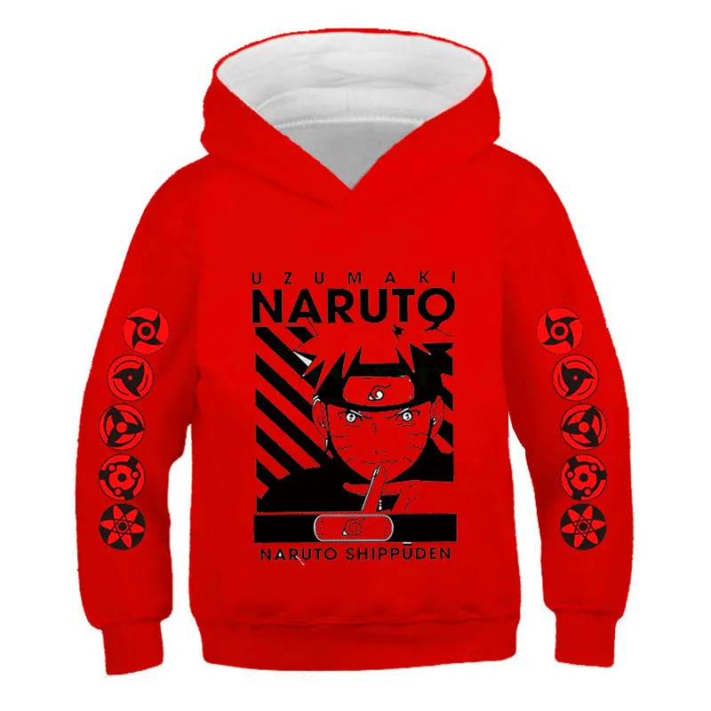 2021 Spring Autumn 4-14 Years Old Children Long Sleeve Cartoon Narutos Print Patchwork Kids Japanese Anime Sweatshirt Baby Boy | Детская